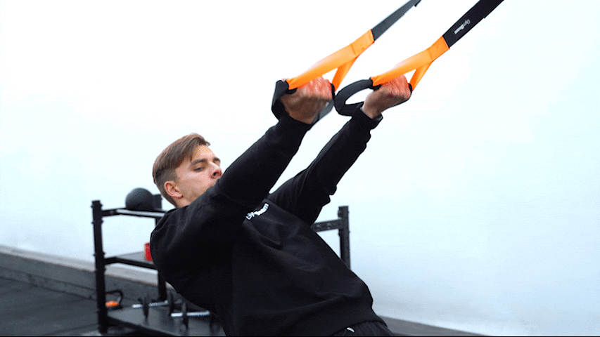 Како изводити biceps curls наTRX-у?