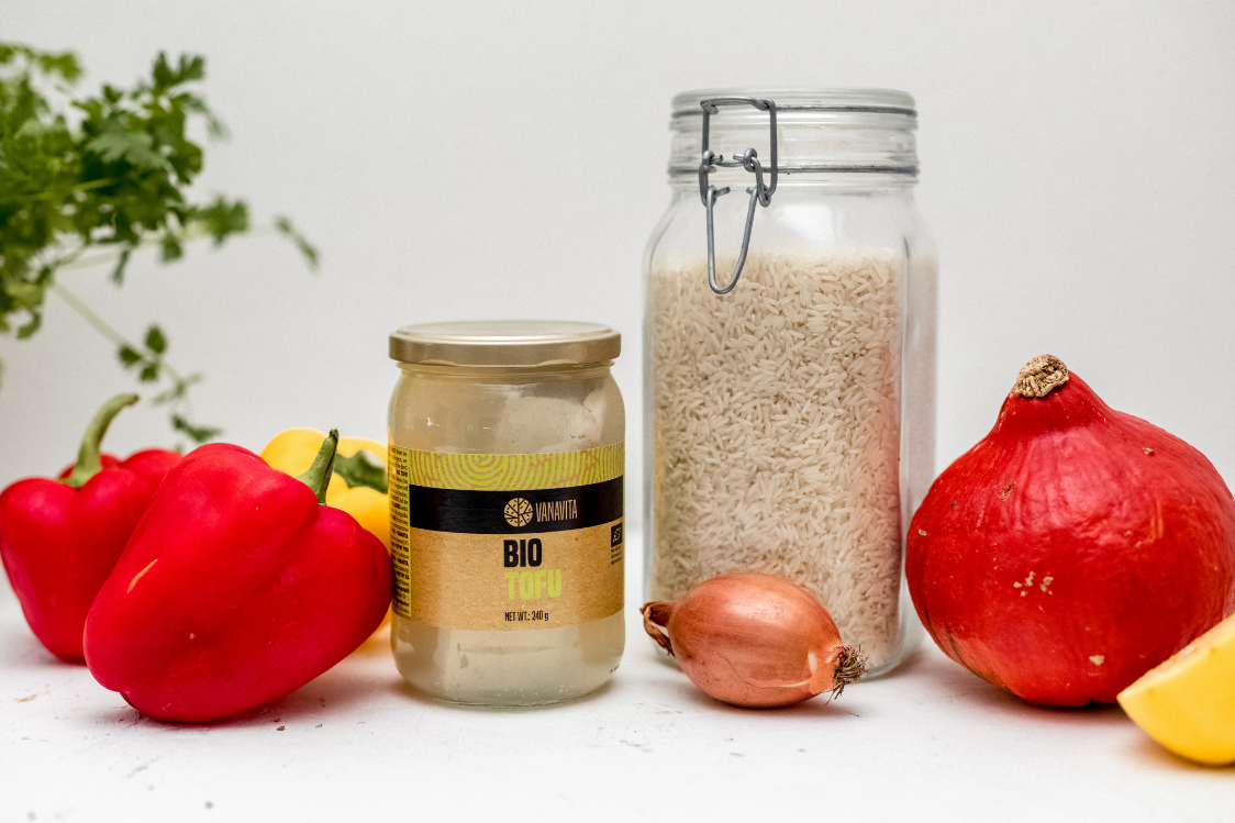 Састојци за кари од бундеве са тофуом