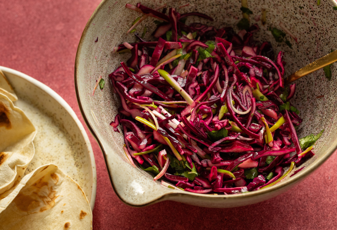 Riblji takosi - priprema salate