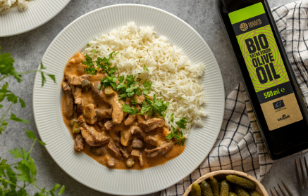 Fitnes recept: Beef Stroganoff