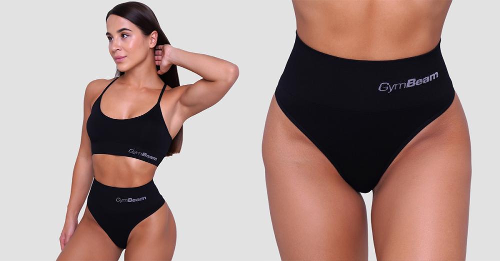 Brazilske gaćice 2Pack Crne - GymBeam 