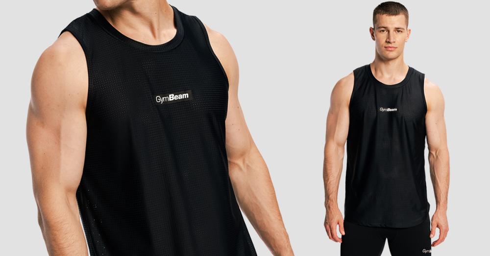 Crni Combat tank top za muškarce - GymBeam