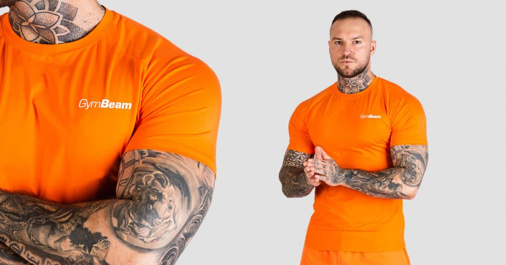 TRN Fitted T-Shirt Orange - GymBeam