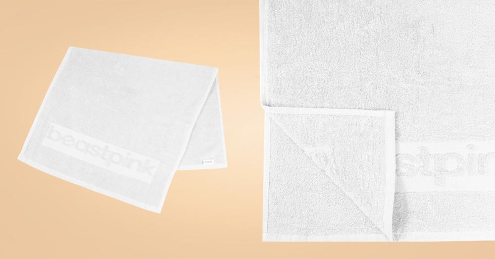 Peškir za teretanu Mini White - BeastPink