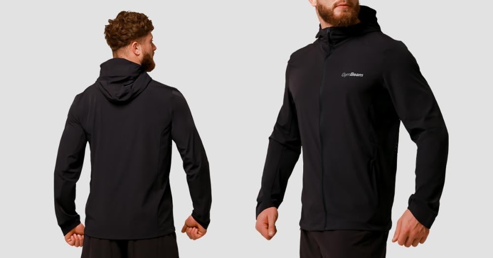 Pulse Running Jacket Black - GimBeam