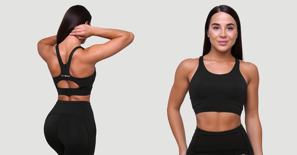 Pulse Running Sports Bra Black - GimBeam