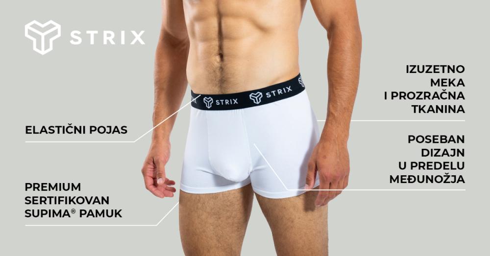 Muške Essential 2 Pack bokserice crne - STRIKS