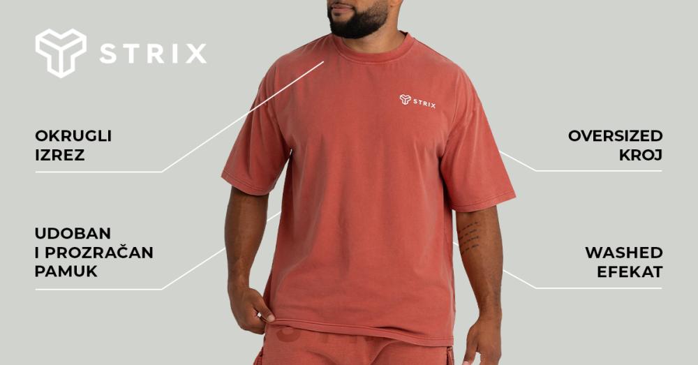 Majica Oversized Vashed Terra - STRIKS