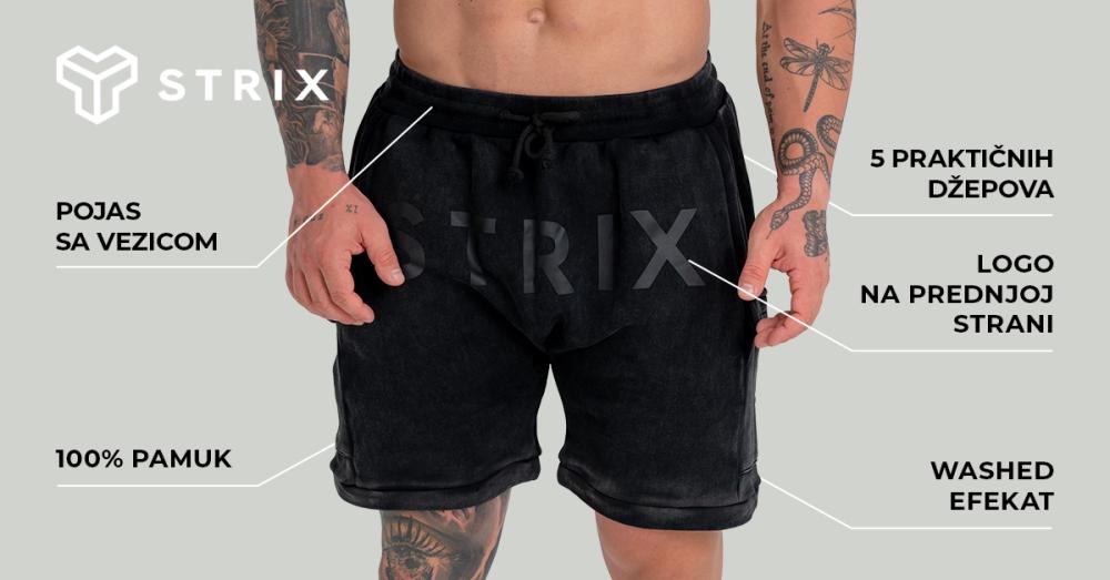 Shorts Vashed Black - STRIKS