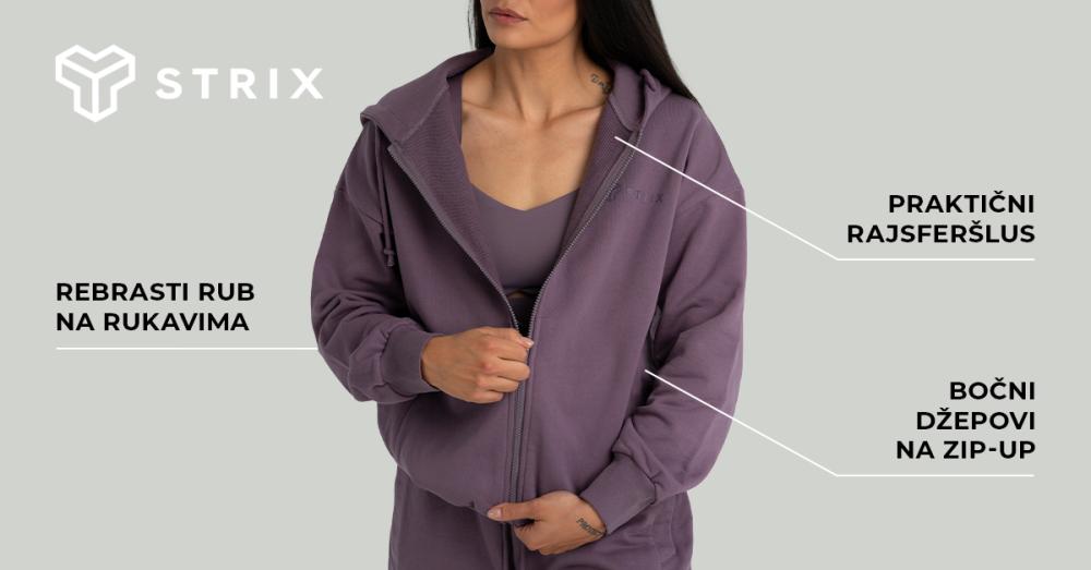 Ženska dukserica sa rajsferšlusom - STRIKS