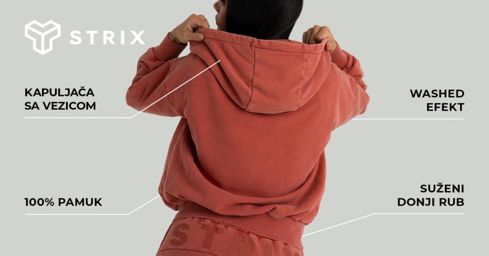 Ženska kapulja sa rajsferšlusom, crna - STRIKS