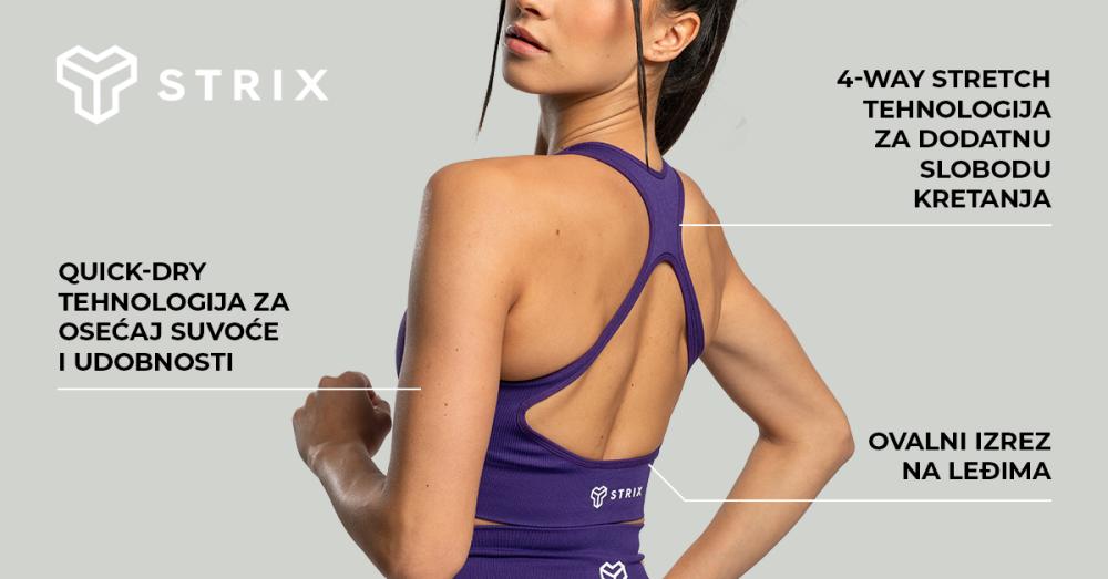 Bešavni sportski grudnjak Moss - STRIKS