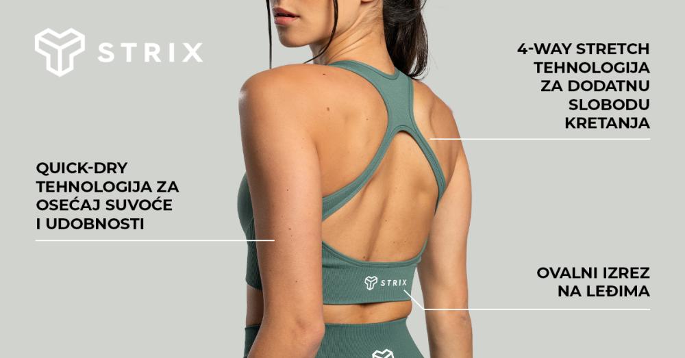 Bešavni sportski grudnjak Moss - STRIKS