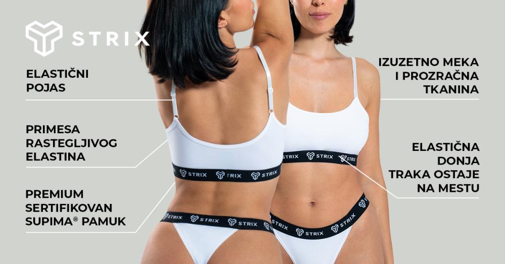 Essential Bralette crni grudnjak - STRIKS