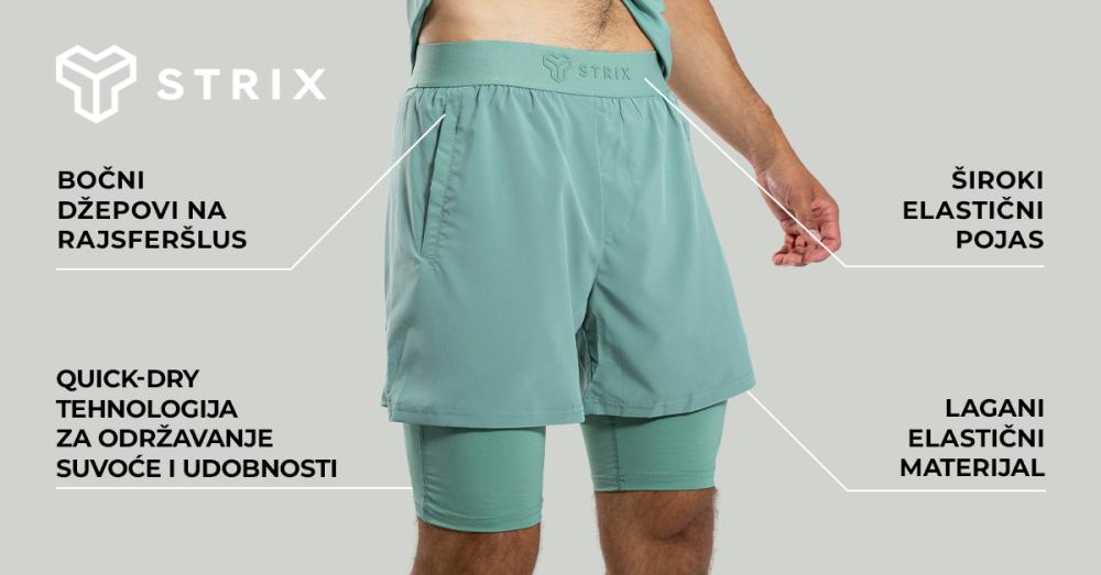 ULTRA 2u1 Shorts Black - STRIKS