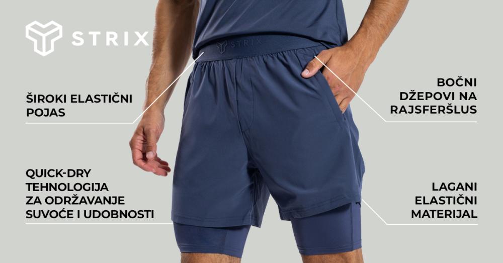 ULTRA 2u1 Shorts Black - STRIKS