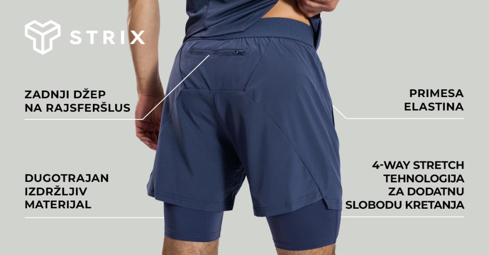 ULTRA Shorts 2u1 Black - STRIKS