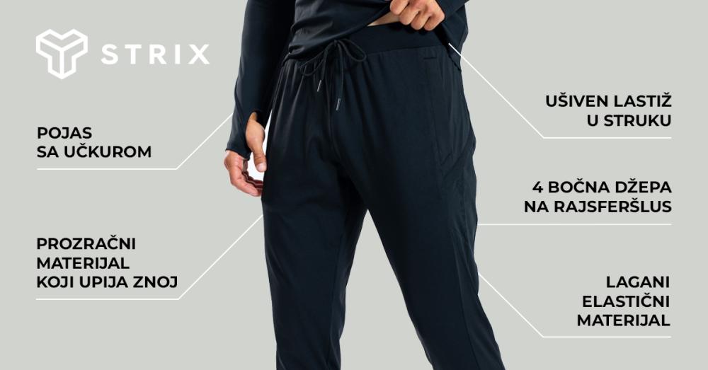ULTRA crne sportske pantalone - STRIKS