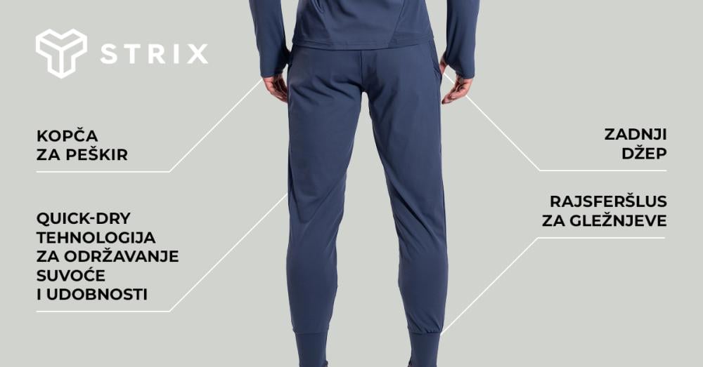 ULTRA crne sportske pantalone - STRIKS