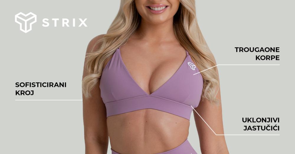 ZOA Triangle Sports Bra Black - GimBeam