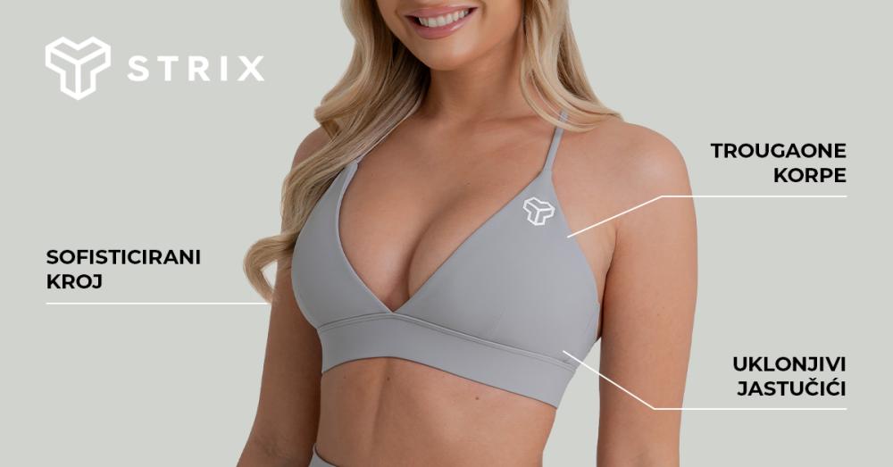 ZOA Triangle Sports Bra Black - GimBeam