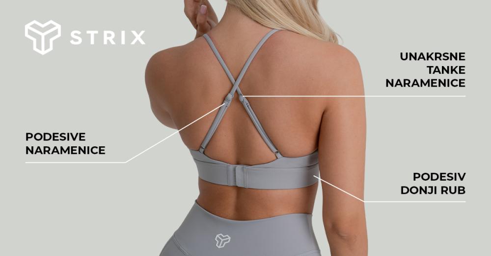 ZOA Triangle Sports Bra Black - GimBeam