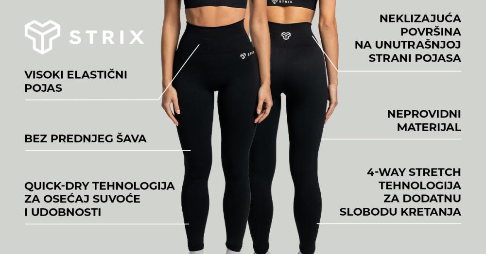 Ženske bešavne helanke Moss - STRIKS