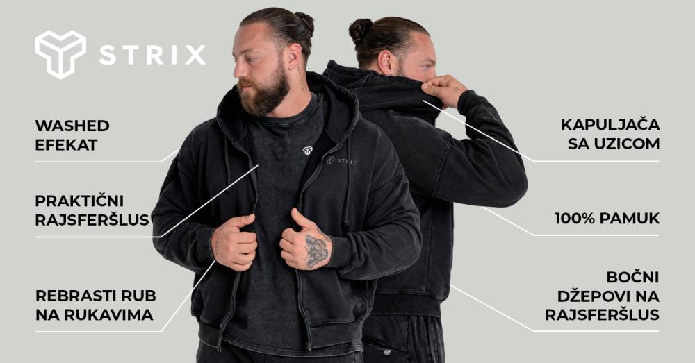 Opran dukser sa rajsferšlusom - STRIKS