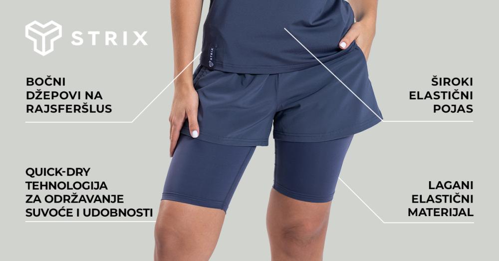 Ženske ULTRA 2u1 kratke pantalone Graistone - STRIKS