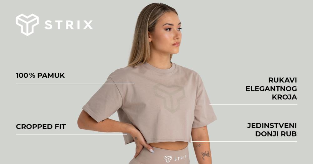 Ženski CropTop Taupe - STRIKS