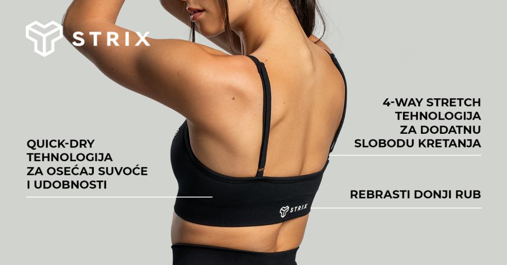 Sportski grudnjak bez šavova Moss - STRIKS