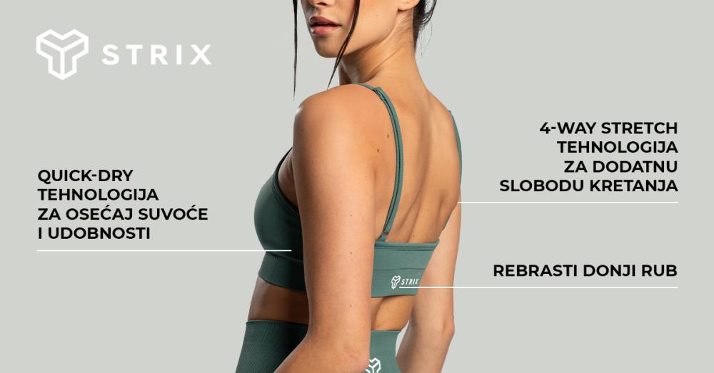 Sportski grudnjak bez šavova Moss - STRIKS