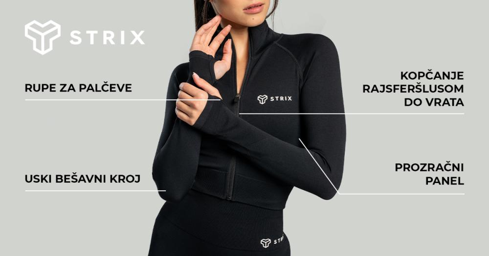 Ženski bešavni skraćeni top Moss - STRIKS