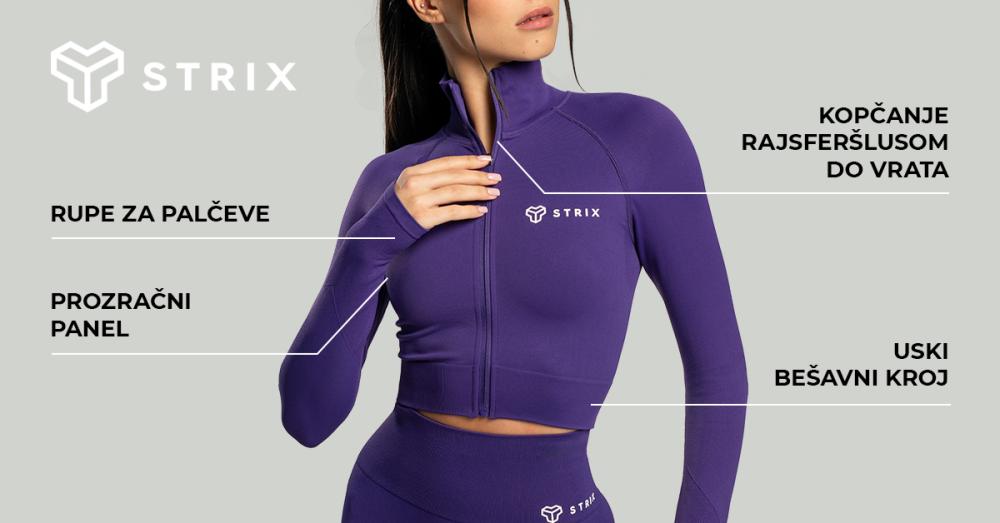 Ženski bešavni skraćeni top Moss - STRIKS