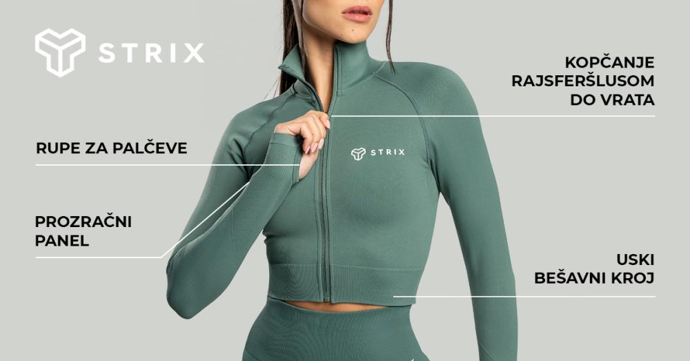 Ženski bešavni skraćeni top Moss - STRIKS