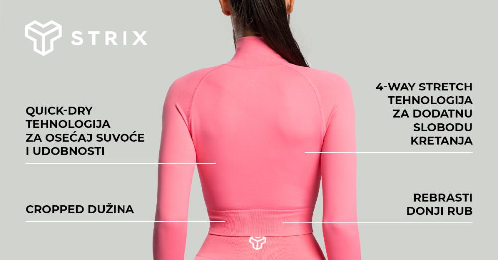 Ženski bešavni skraćeni top Moss - STRIKS