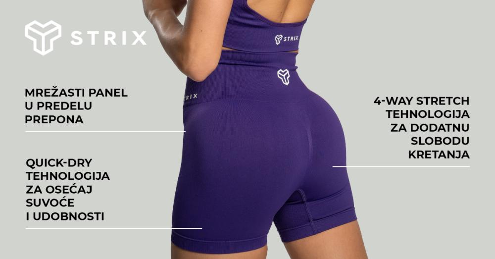 Ženske bešavne kratke hlače Moss - STRIKS