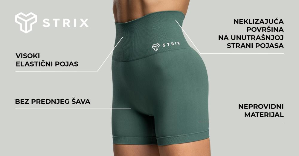 Ženske bešavne kratke hlače Moss - STRIKS