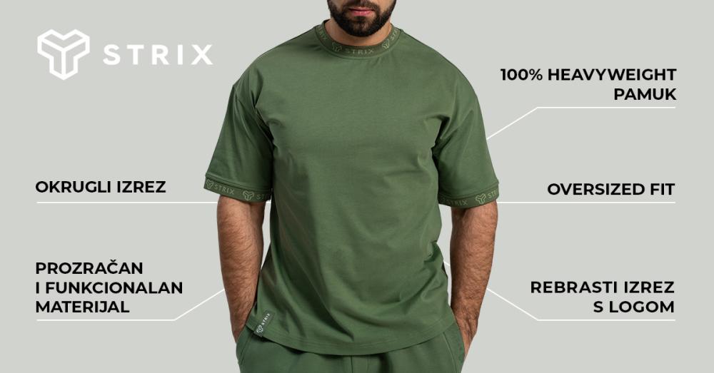 Oversized Heavy Tee Cedar Green - STRIX
