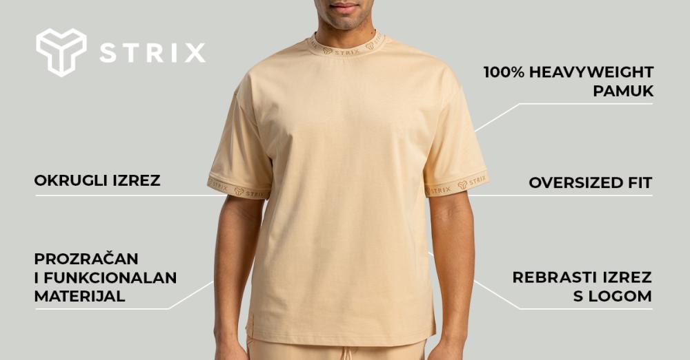 Muška majica Oversized Heavy Sandshell - STRIX