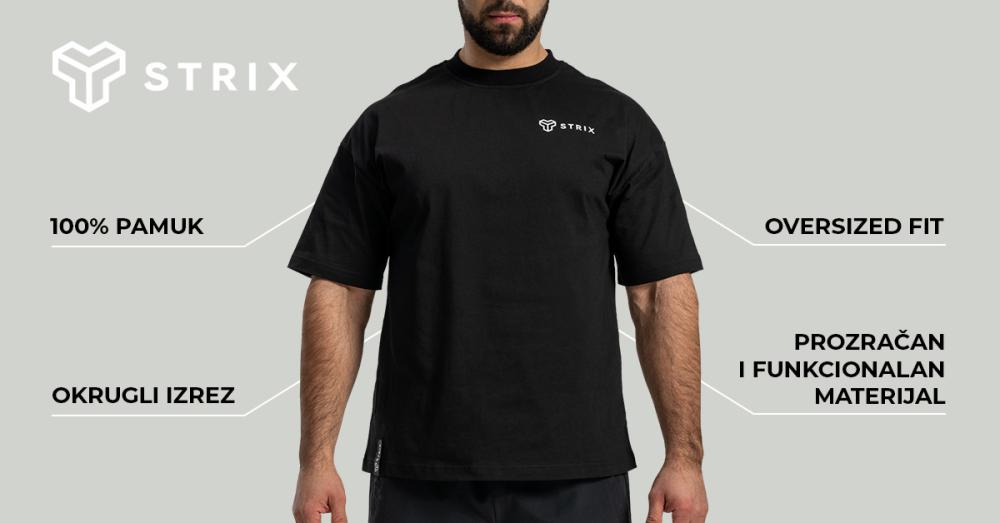 Muška oversized majica Black - STRIX