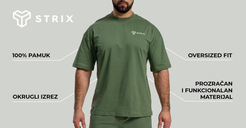 Oversized Tee Cedar Green - STRIX