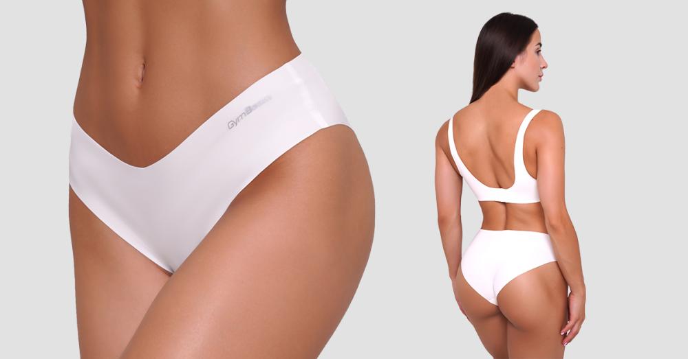 Bezešvé kalhotky Classic 3Pack Chalk - GymBeam