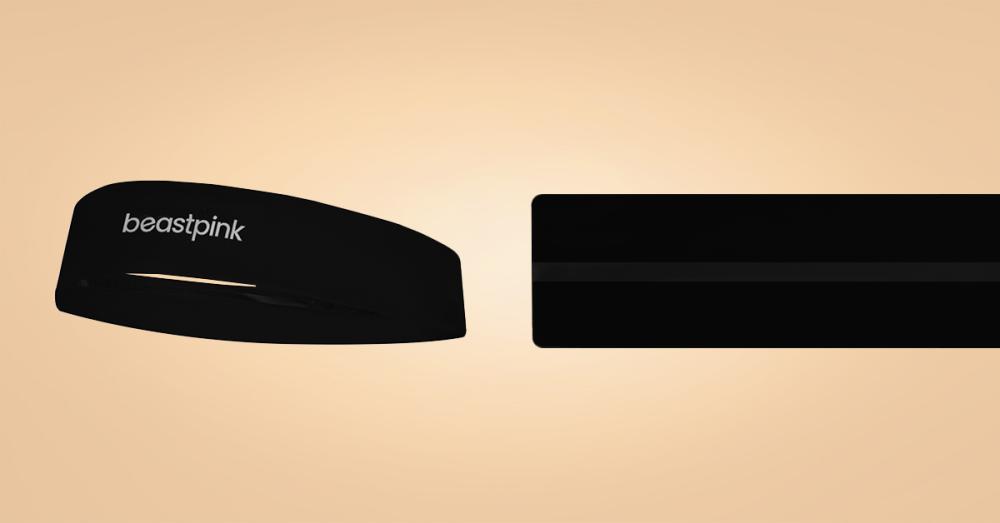 Sportska traka za glavu Black - BeastPink