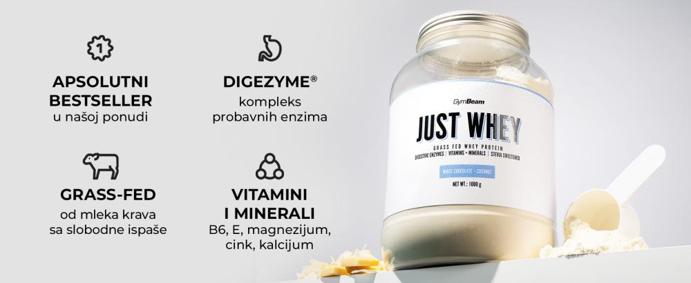 Najbolji proteini od životinja hranjenih travom - Just Whey - GymBeam