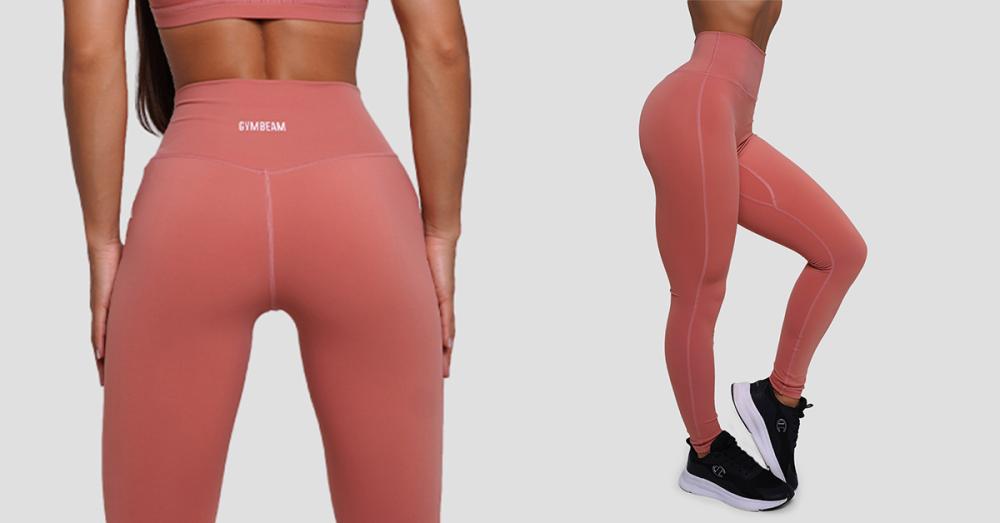 Women's FIT Leggings Salmon - GymBeam