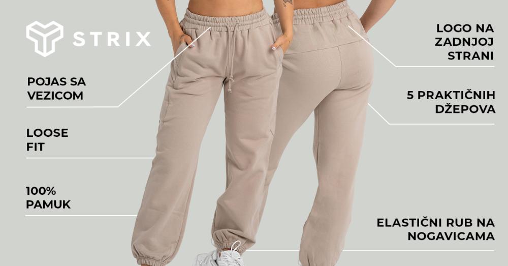 Ženske džogere Taupe - STRIKS