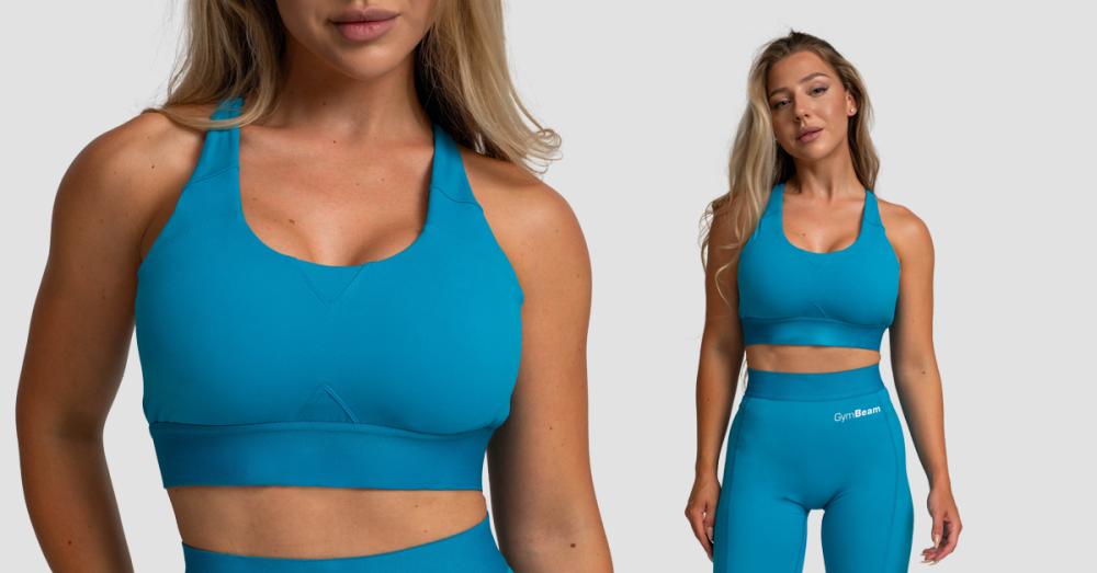 Limitless Sports Bra Aquamarine - GymBeam