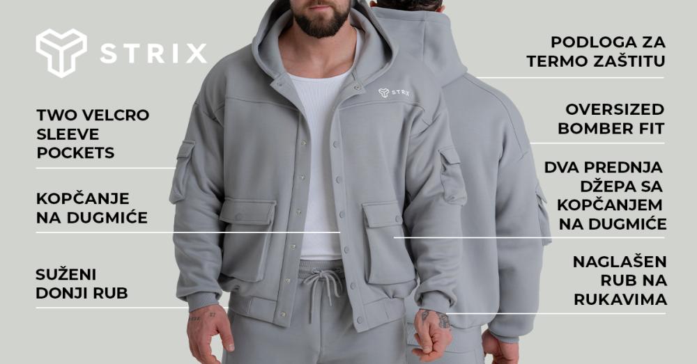 ZOA opuštena jakna crna - STRIKS