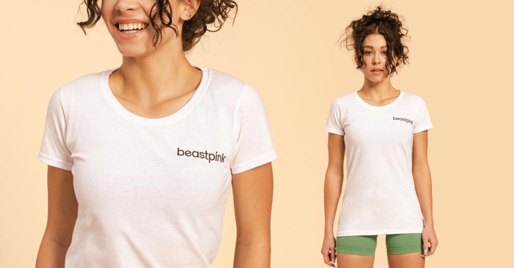 BeastPink bela majica - BeastPink